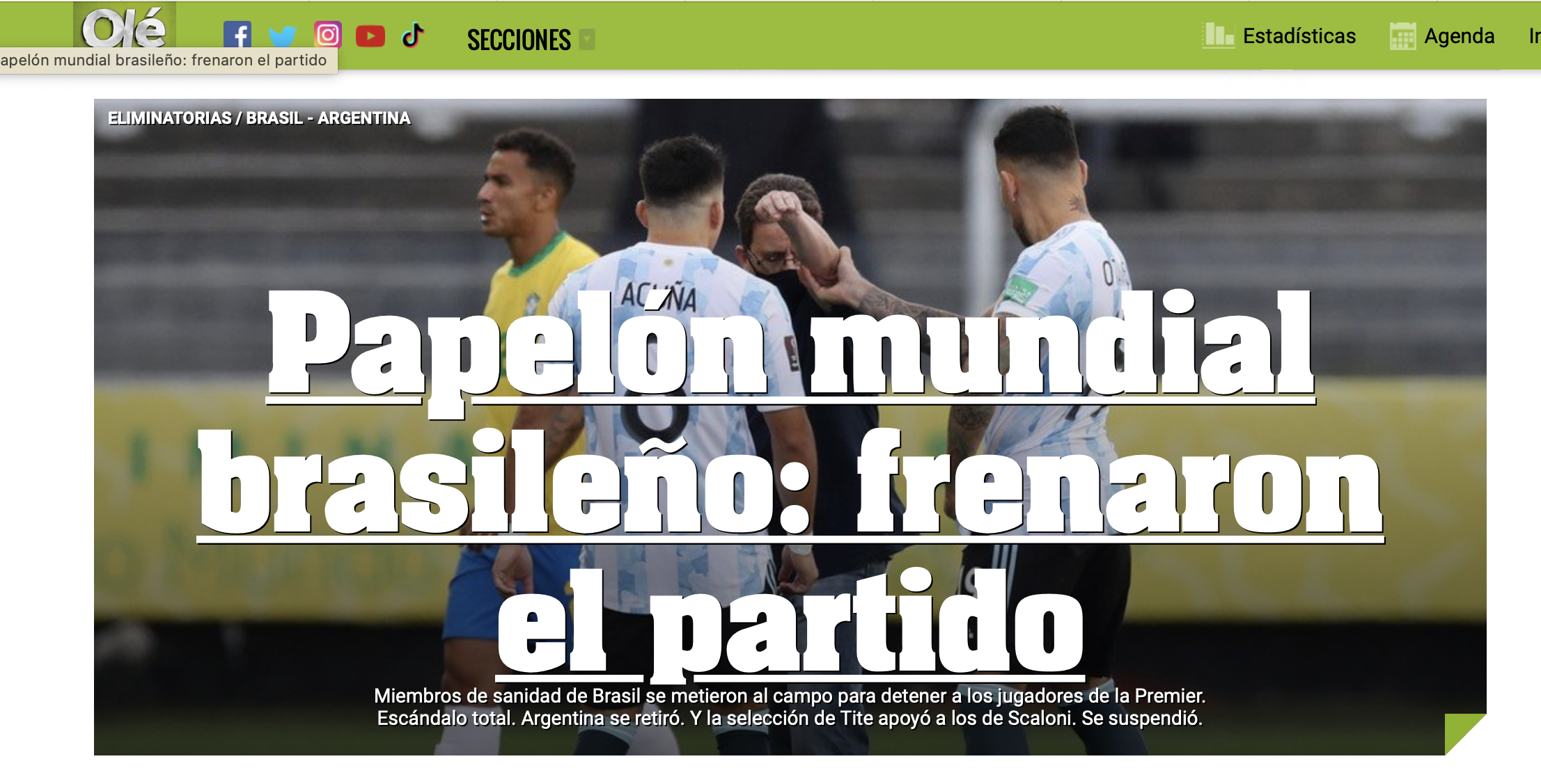 Brasil x Argentina: suspensão do jogo vira meme nas redes sociais; confira