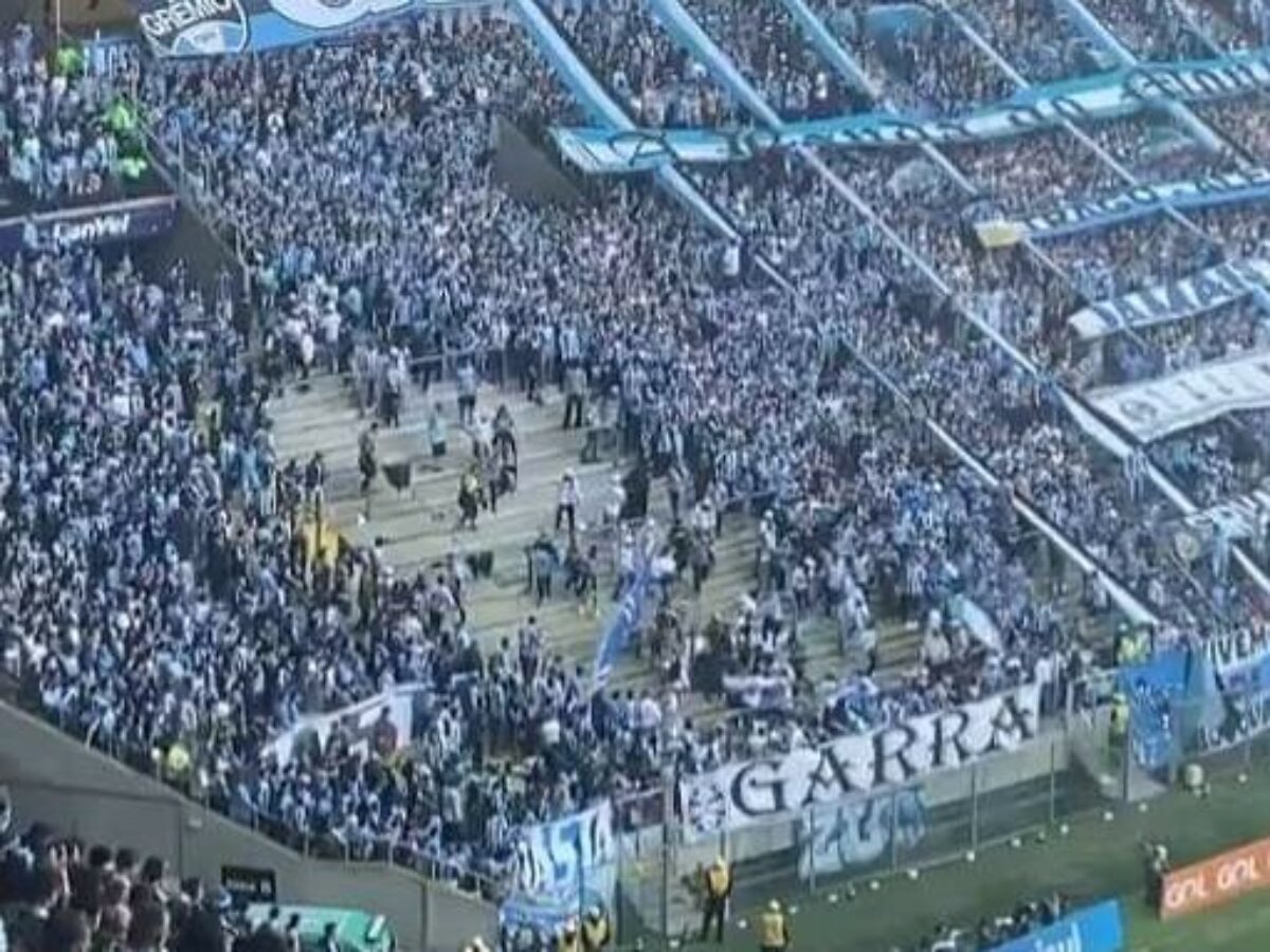 Grêmio é punido com três jogos sem mando por confusão entre torcedores