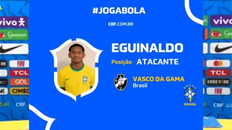 Eguinaldo Vasco convocado seleção sub-20