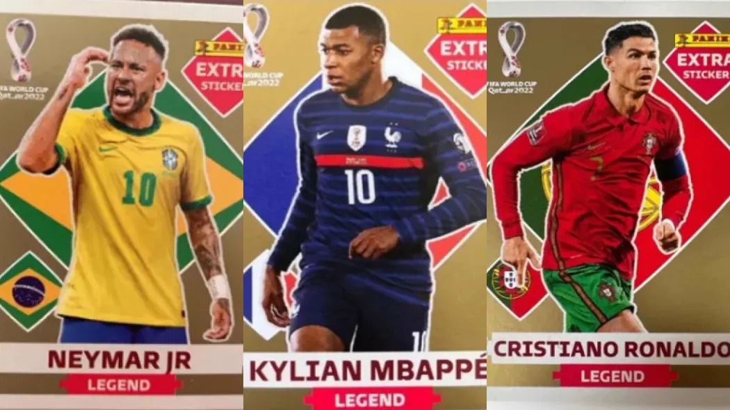 Figurinha do Neymar do álbum da Copa do Mundo do Qatar é
