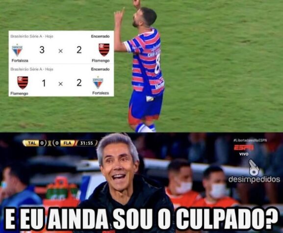 Derrota do Flamengo para o lanterna Fortaleza vira piada na Web; veja memes!