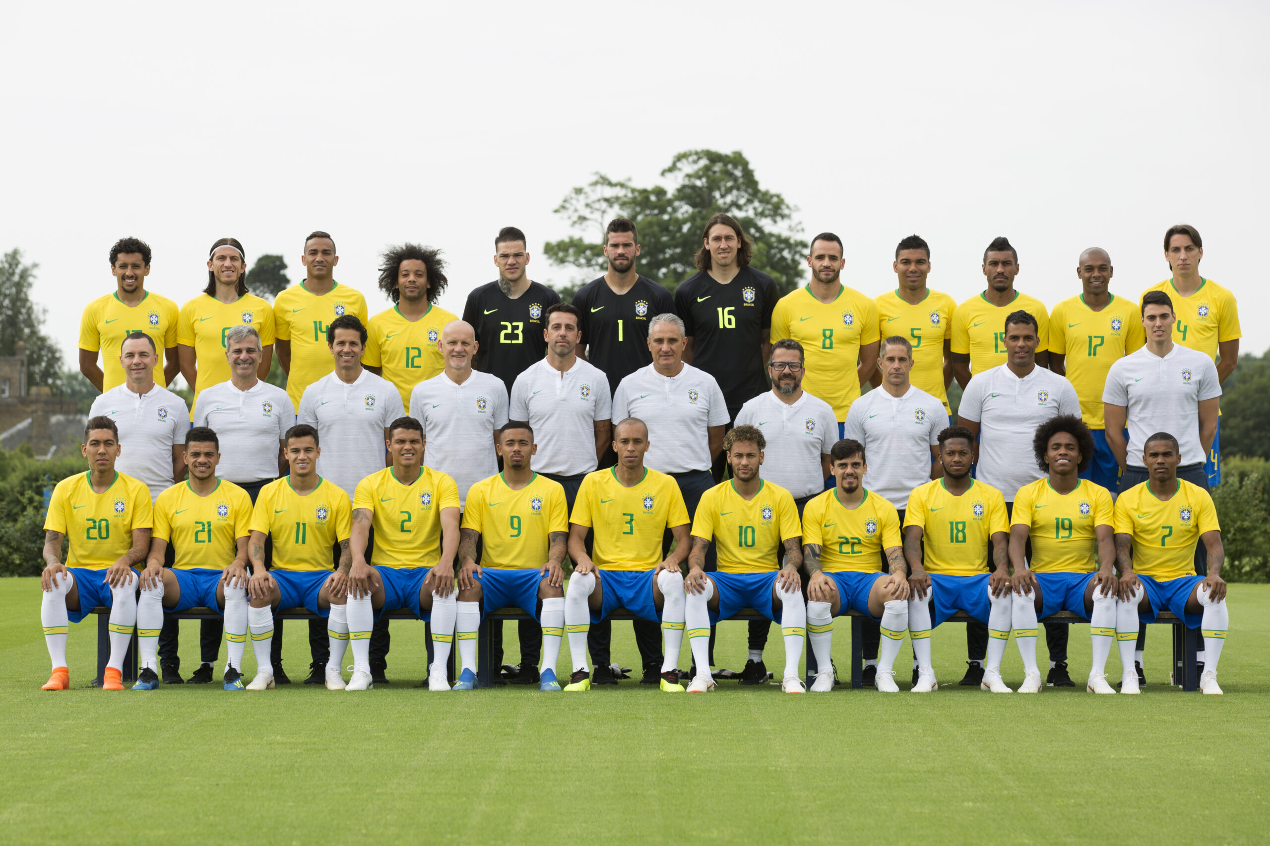 Foto Oficial da Seleção Brasileira para a Copa do Mundo da Rússia 2018.