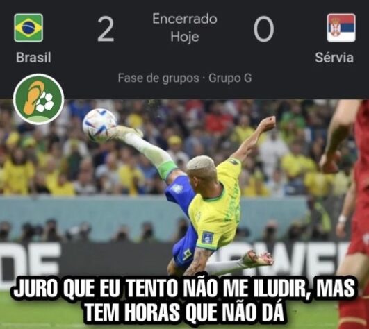 Brasil x Sérvia: confira os melhores memes do jogo da Copa do Mundo