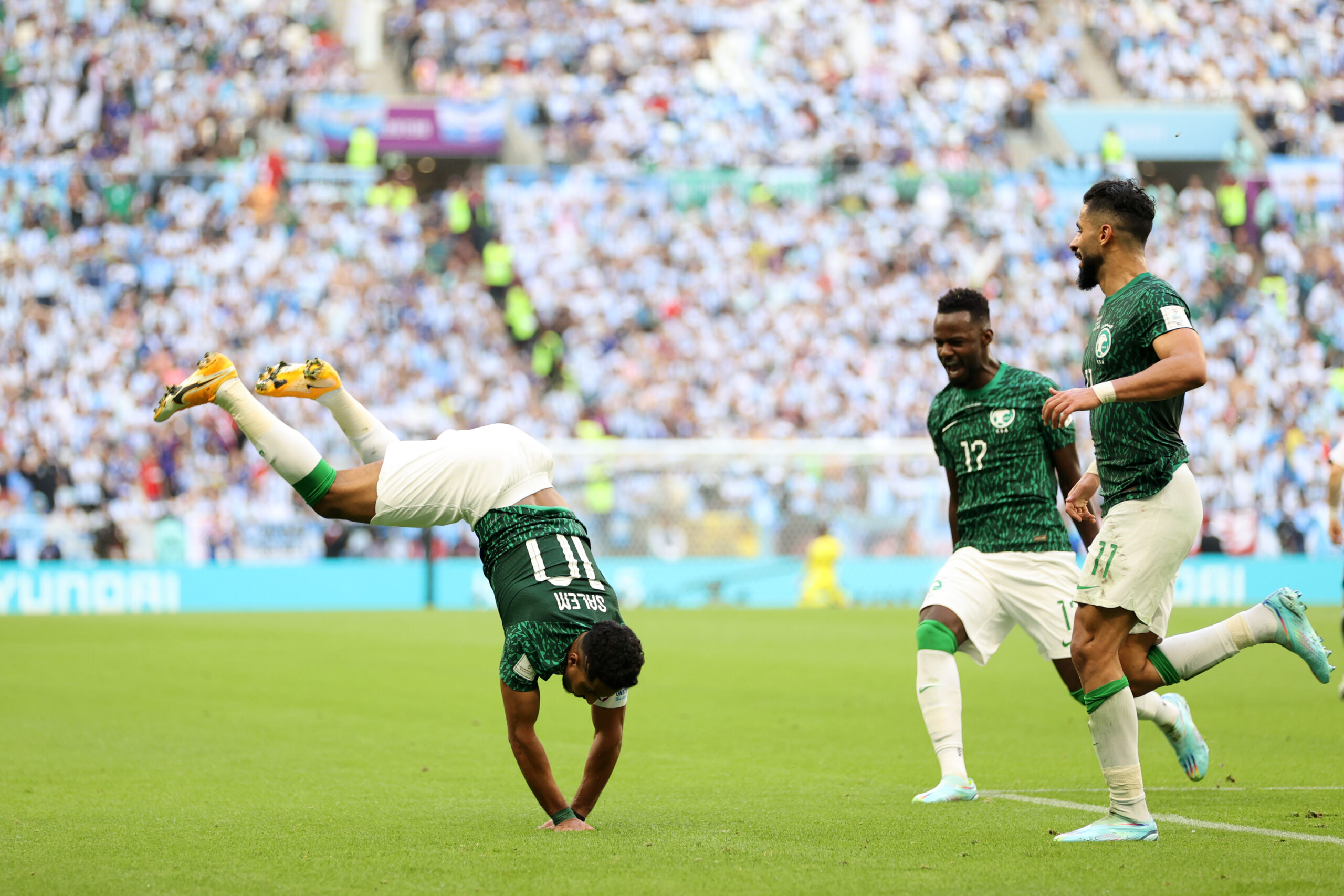 Salem Al-Dawsari comemora gol da Arábia Argentina v Saudi Arabia: Group C - FIFA World Cup Qatar 2022