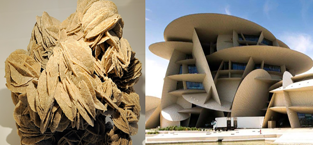 Rosa do Deserto e Museu Nacional do Qatar