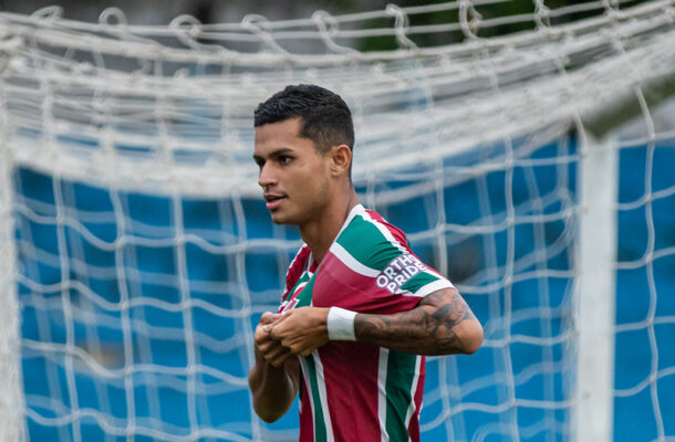 LUAN BRITO - Entrou na reta final da partida e teve pouco tempo para apresentar alguma coisa. SEM NOTA - Foto: Leonardo Brasil / Fluminense FC