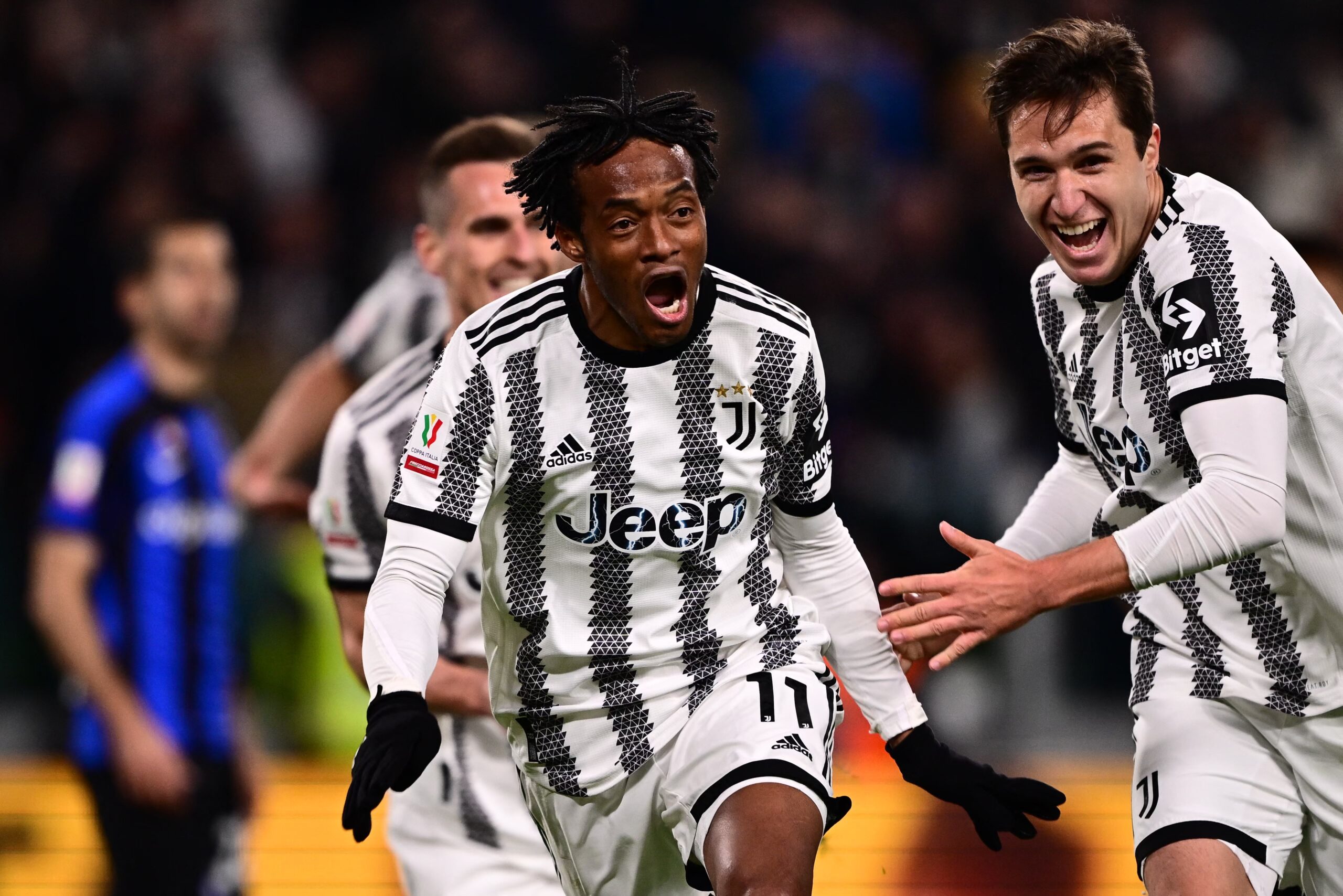 Cuadrado comemora gol da Juventus