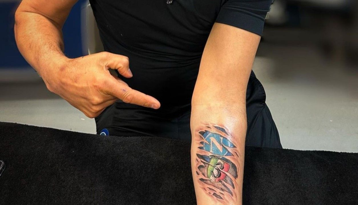 Técnico Luciano Spalletti tatuagem Napoli
