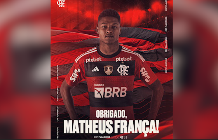 Flamengo annonce le départ de Matheus França