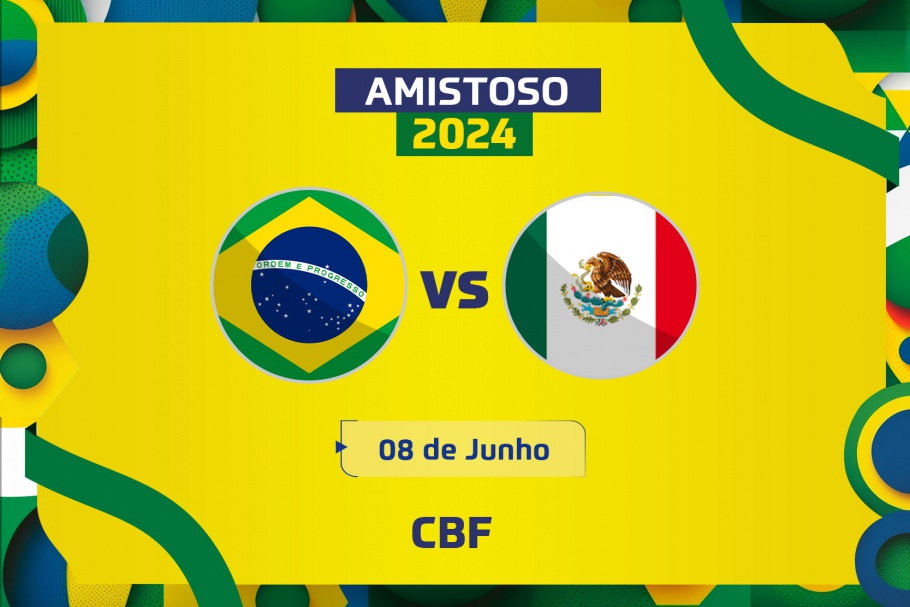 CBF anuncia amistoso entre Brasil e Mexico