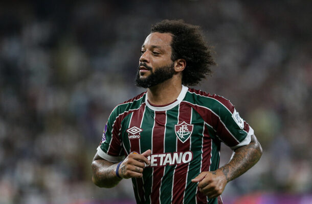 - Foto: Marcelo Gonçalves/FFC - Legenda: Marcelo falhou no primeiro gol do Manchester City, mas destacou o sistema defensivo tricolor na temporada 