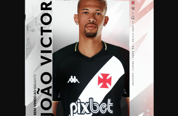 Foto: Divulgação/SL Benfica - Legenda: João Victor é o primeiro reforço do Vasco para 2024