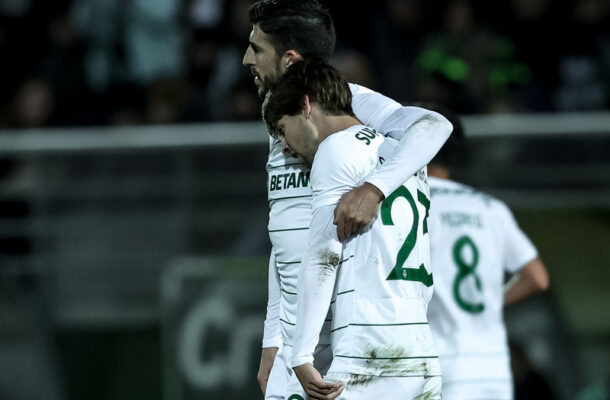 Foto: Divulgação / Sporting - Legenda: Sporting leva a melhor sobre o Tondela e vai à semifinal da Taça da Liga