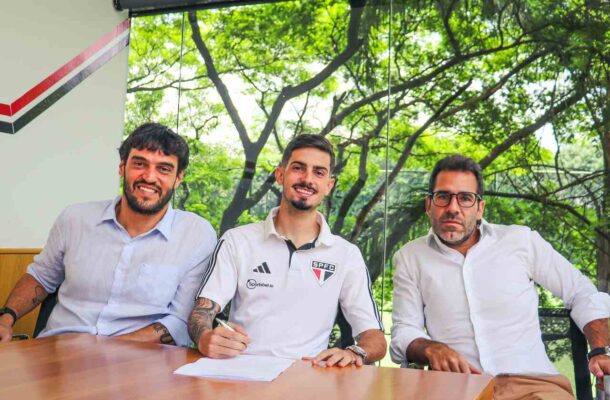 Foto: Divulgação/SPFC - Legenda: Pedro Vilhena fica no clube por mais três temporadas