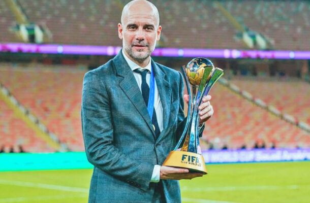 Foto: Divulgação / FIFA - Legenda: Guardiola venceu a disputa final para melhor treinador. Bateu os italianos  Spaletti e Inzaghi