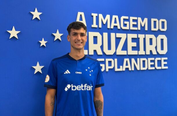  Foto: Divulgação/Cruzeiro/Marco A. Ferraz - Legenda: Juan Dinenno é o novo reforço do Cruzeiro