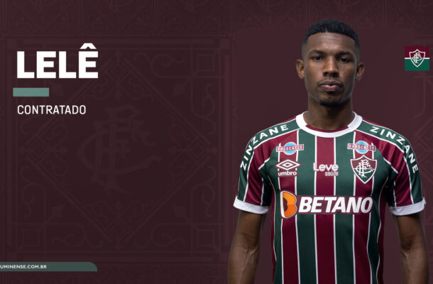 - Foto: Lucas Merçon/FFC - Legenda: Lelê bateu metas e assinou contrato em definitivo com o Fluminense 