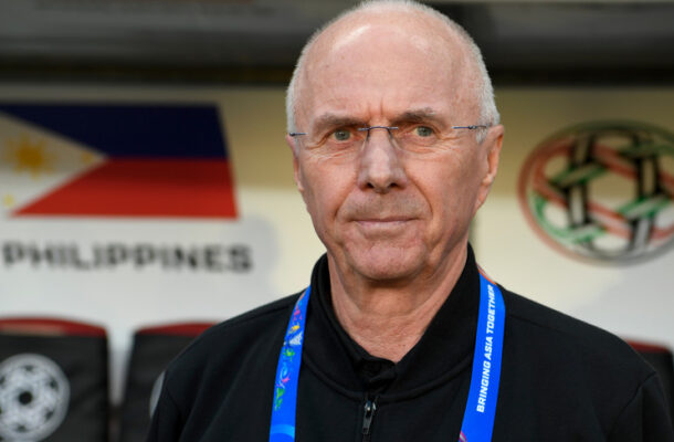 Foto: AFP/via Getty Images - Legenda: Sven-Goran Eriksson em sua passagem pelo Philippines em 2019 - Foto: AFP/via Getty Images