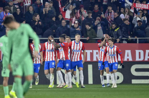 Foto: Pau Barrena/AFP via Getty Images - Legenda: Girona vive 'conto de fadas' no Campeonato Espanhol