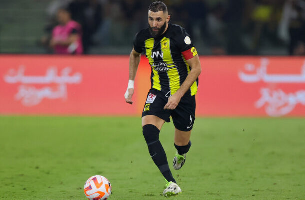 STR/AFP via Getty Images - Legenda: Benzema tem 15 gols pelo Al-Ettihad