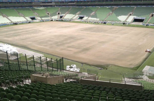 Allianz Parque inicia a troca de gramado, após receber muitas críticas dos próprios jogadores do Palmeiras. Verdão começa a atuar na Arena Barueri. - Foto: Reprodução das redes sociais do Allianz Parque