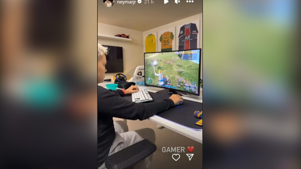 Neymar mostra quarto do filho nas redes sociais