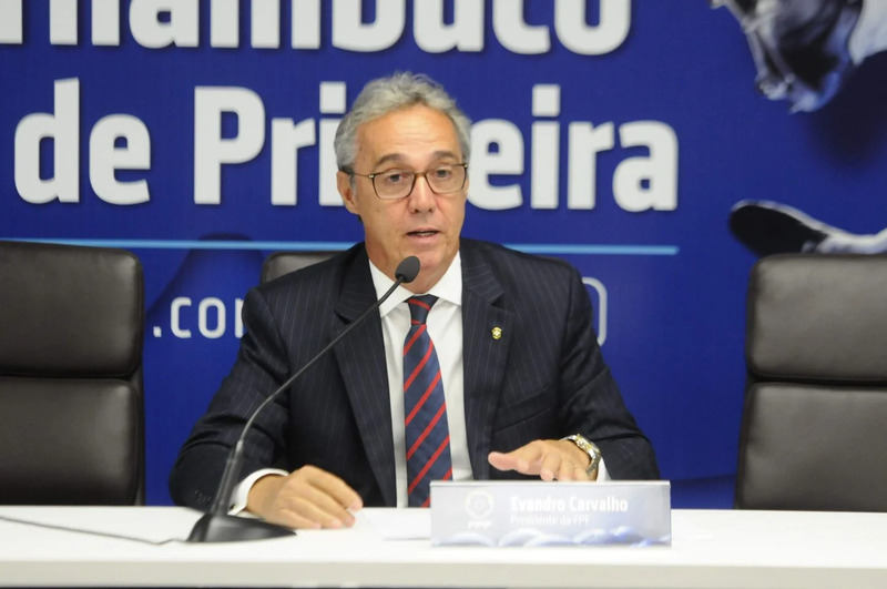 Evandro Carvalho, presidente da Federação Pernambucana de Futebol
