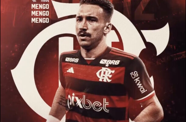 Poucos dias depois, o Flamengo anunciou seu terceiro reforço para a temporada de 2024. Léo Ortiz, protagonista da negociação mais longa da atual janela, assinou contrato até o fim de 2028. Comprado por 7 milhões de euros (R$ 37,6 milhões na cotação atual), o defensor foi o terceiro zagueiro mais caro da história do clube. Foto: Reprodução / Flamengo