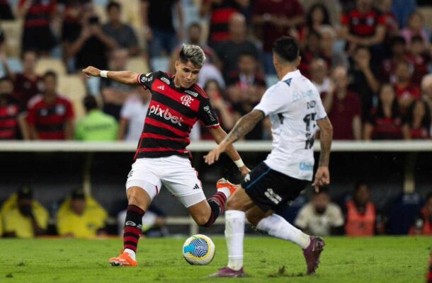 Ao todo, o Flamengo entrou em campo sete vezes em junho, em jogos válidos pelo Campeonato Brasileiro. Destes, o Rubro-Negro venceu cinco, empatou um e perdeu outro. Sendo assim, o aproveitamento nesse ínterim foi de 76,1%. Foto: Marcelo Cortes / CRF.