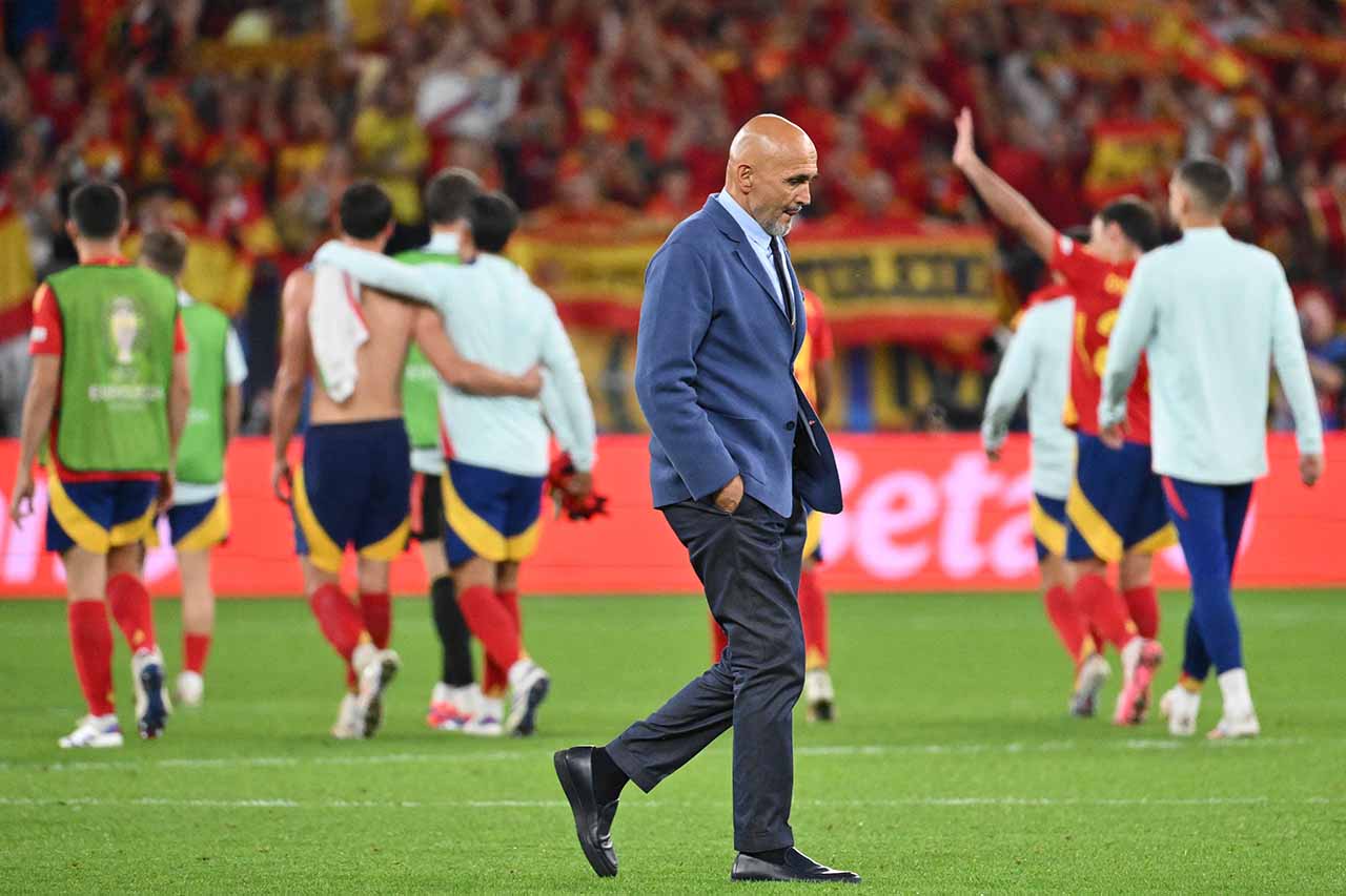 Luciano Spalletti analisou a atuação da Itália e elogiou o futebol da Espanha na Euro - Foto: Alberto Pizzoli/AFP via Getty Images