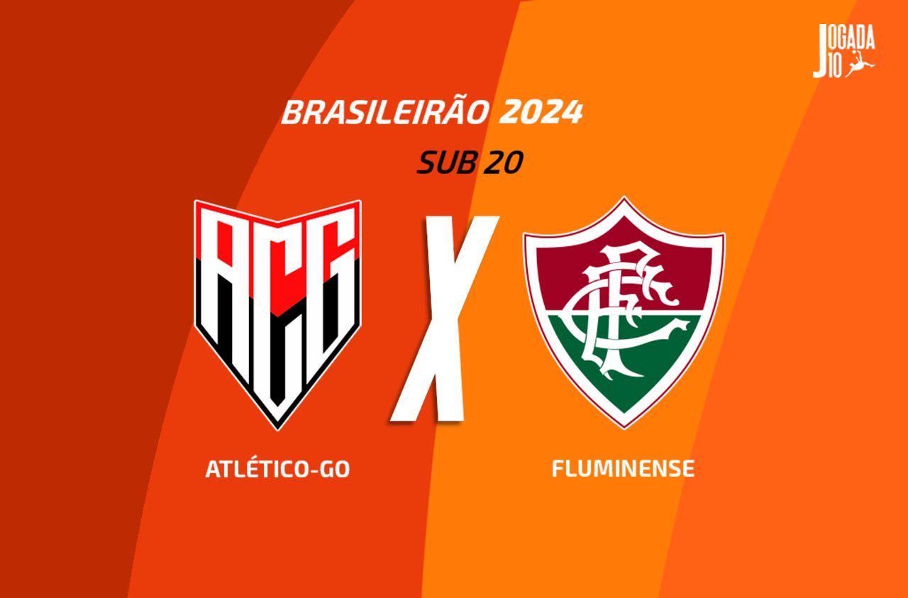 Atlético-GO e Fluminense se enfrentam pela 16ª rodada do Brasileirão sub-20 - Foto: Arte/Jogada10