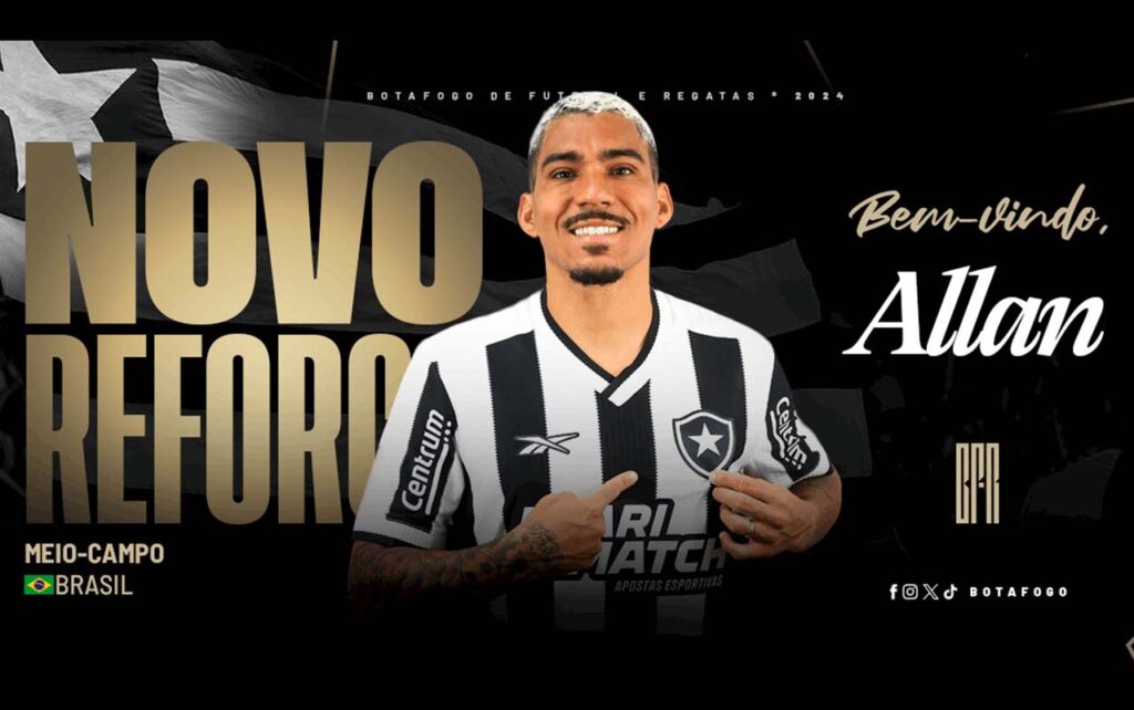 Botafogo anuncia contratação de Allan