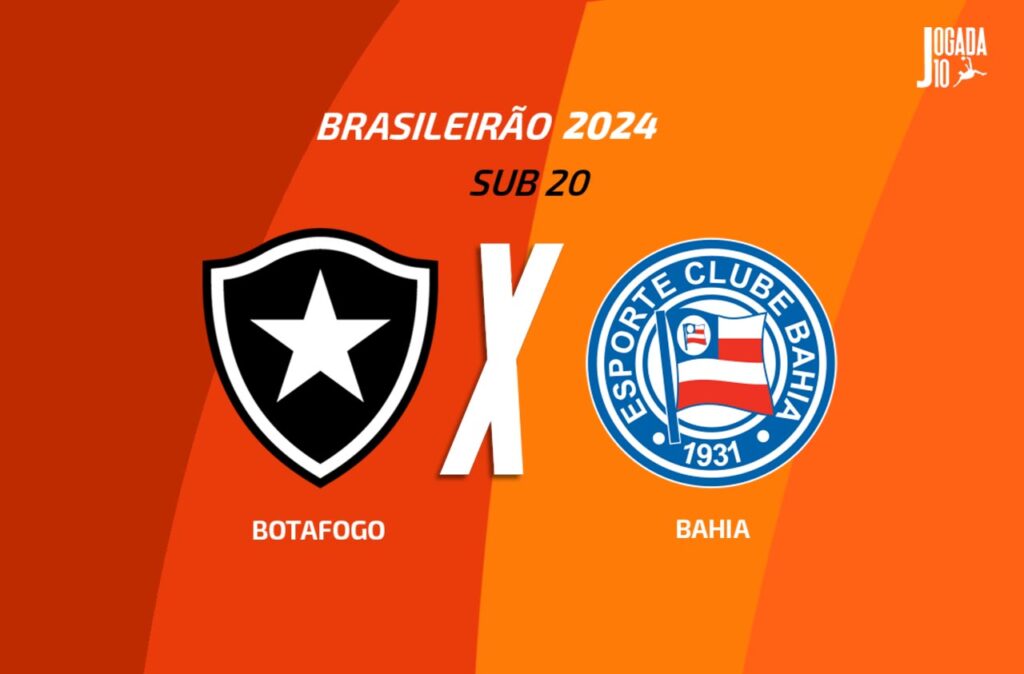 Botafogo e Bahia se enfrentam pelo Brasileirão Sub-20 - Foto: Arte/Jogada 10