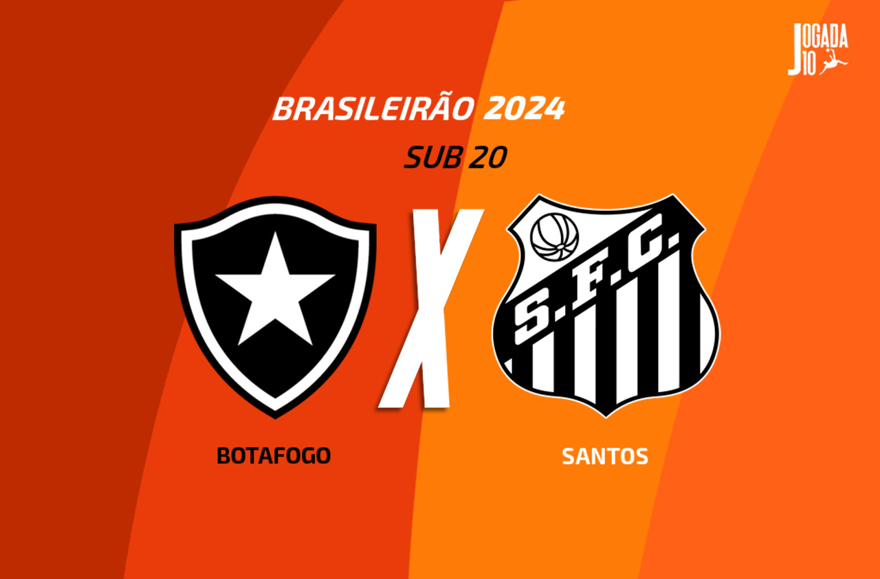 Botafogo recebe o Santos, pelo Brasileirão Sub-20