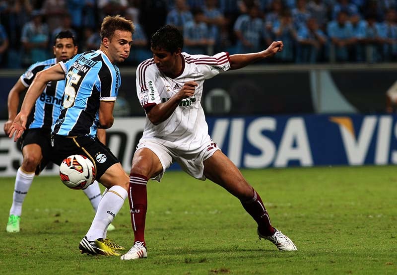 Grêmio e Fluminense se enfrentaram duas vezes pela Libertadores, em 2013 - Foto: Nelson Perez/Fluminense