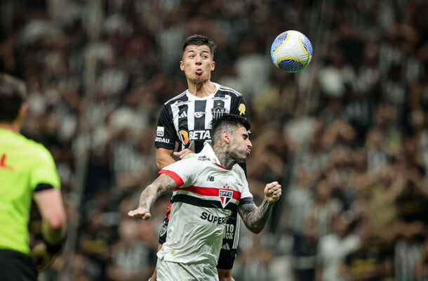 São Paulo fica no empate sem gols com o Atlético-MG, na Arena MRV e acaba eliminado da Copa do Brasil. Tricolor pressionou, mas não teve uma boa atuação e acabou dando fim ao sonho do bicampeoanto. - Foto: Pedro Souza / Atlético