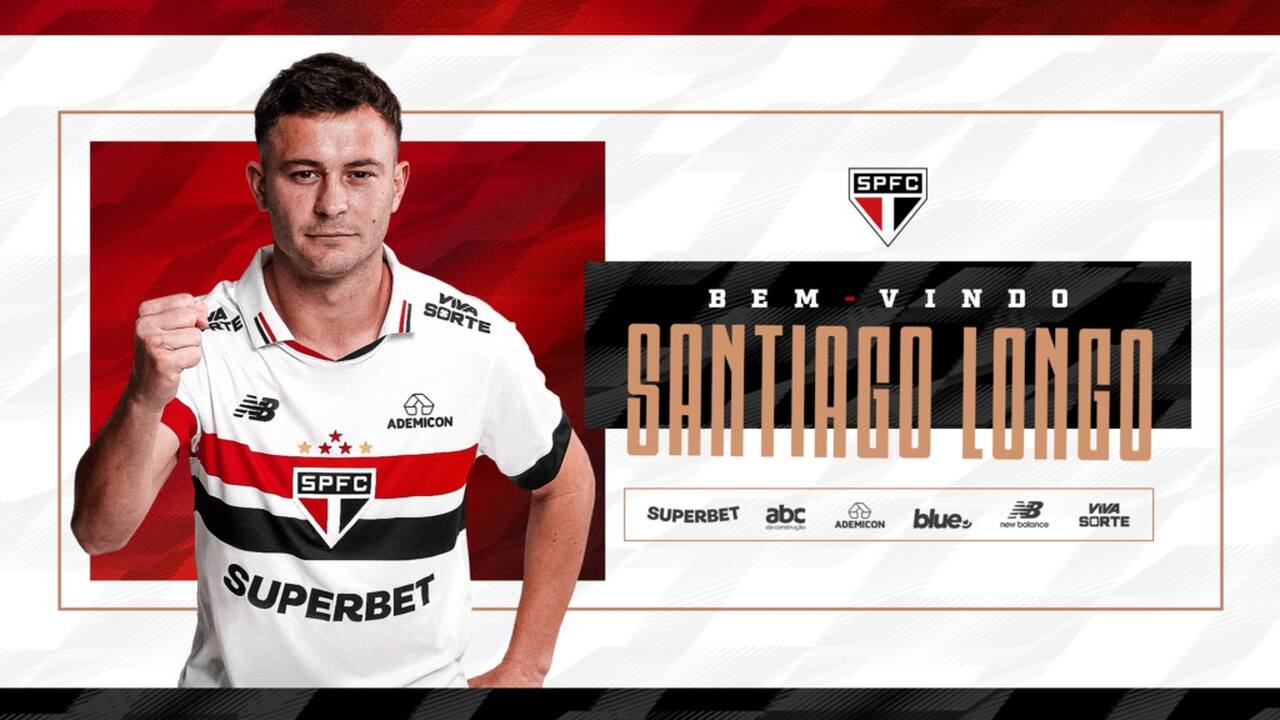 São Paulo anuncia a contratação do volante argentino Santiago Longo