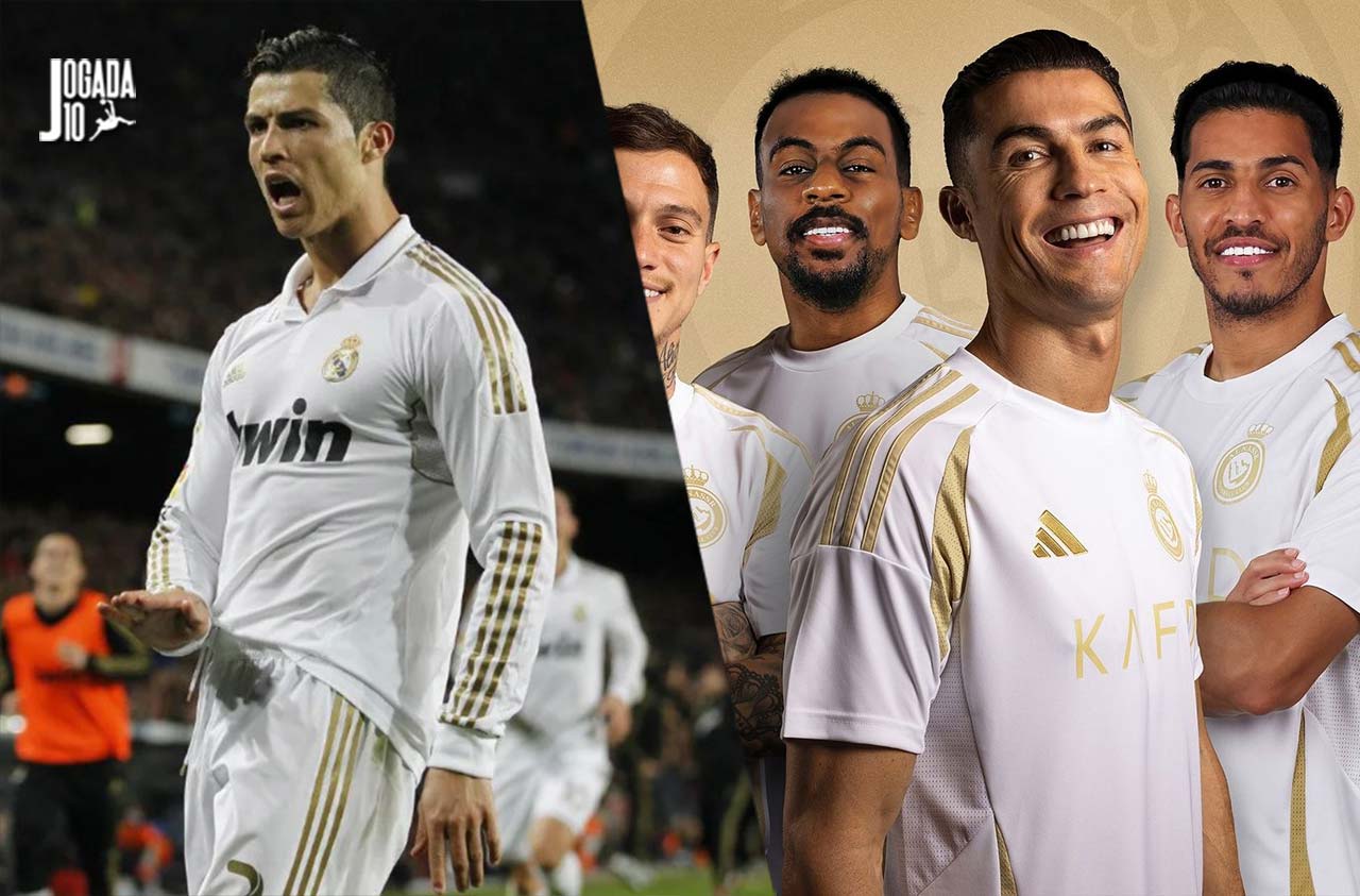 Uniforme do Al-Nassr parece com modelo da época de CR7 no Real?