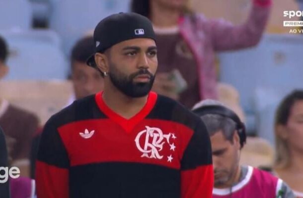 Depois da entrevista, Gabigol foi afastado pelo Flamengo por dois jogos. O técnico Filipe Luís e o vice de futebol Marcos Braz conversaram com o atleta para aparar as arestas. A tensão ficou tensa internamente no clube. O atacante recebeu apoio da torcida, que começou a xingar Landim nas últimas partidas do Brasileirão. Foto: Reprodução