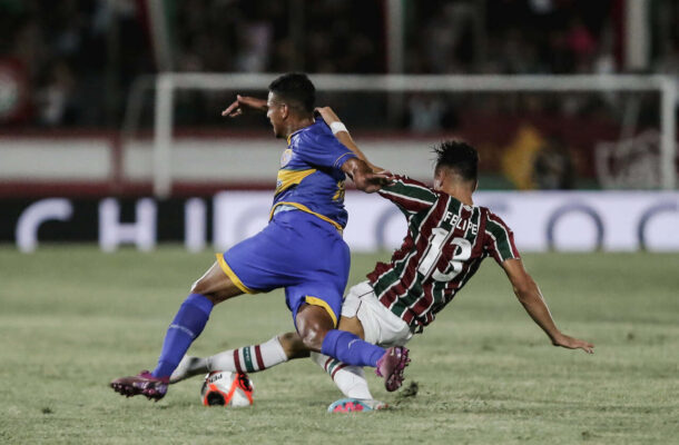 FELIPE ANDRADE - Jogou improvisado como lateral-direito. Foi bem defensivamente e não deu espaços, mas deixa a desejar na parte ofensiva. NOTA: 5,5 - Foto: Lucas Merçon / Fluminense FC