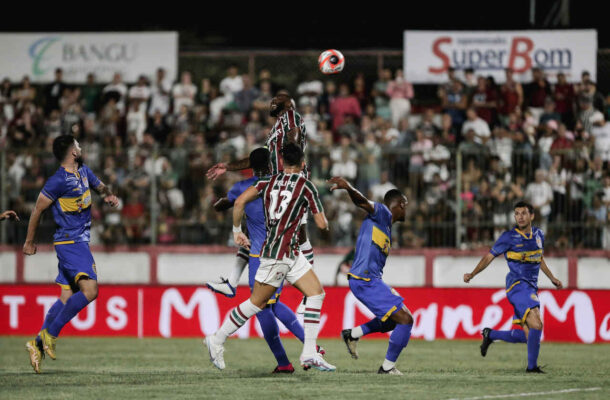 MANOEL - Jogador mais experiente em campo. Teve uma atuação segura e também teve pouco trabalho. NOTA: 6,0 - Foto: Lucas Merçon / Fluminense FC